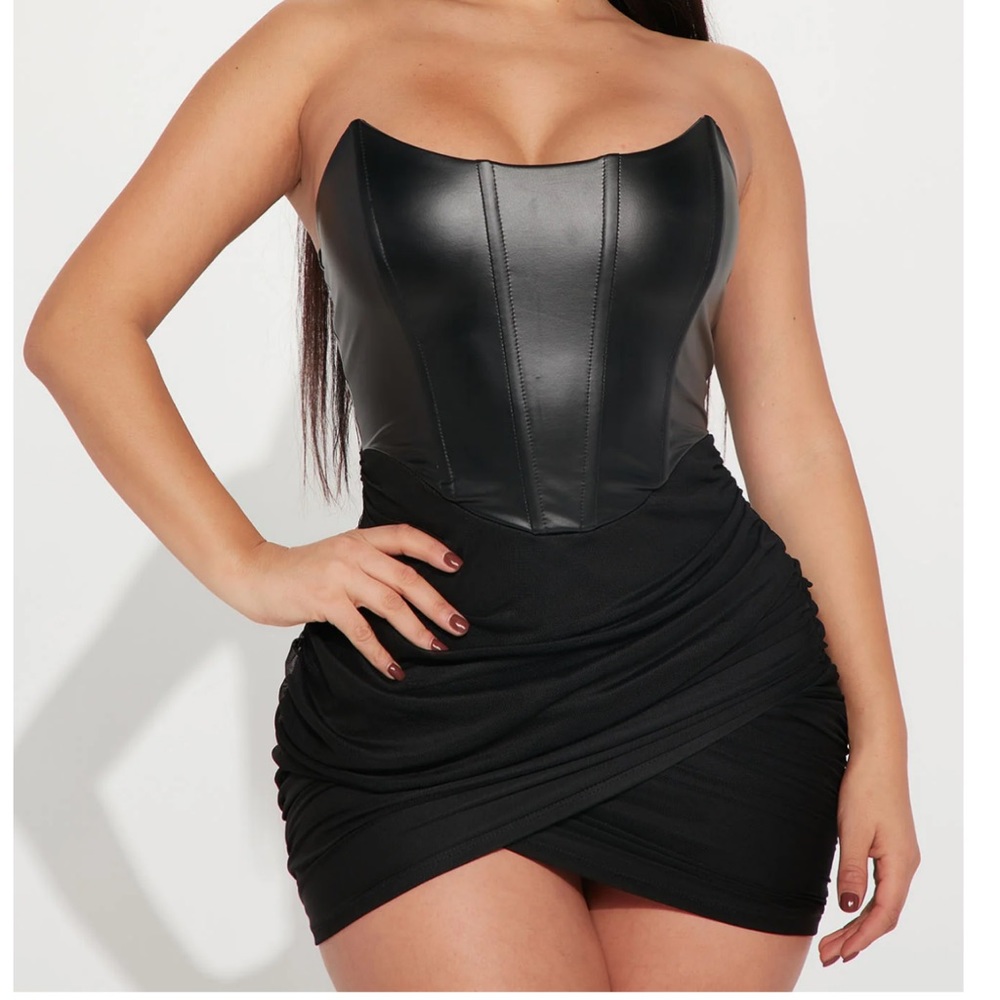 Black mini dress